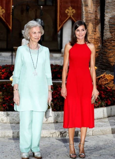 sour letizia and queen sofia